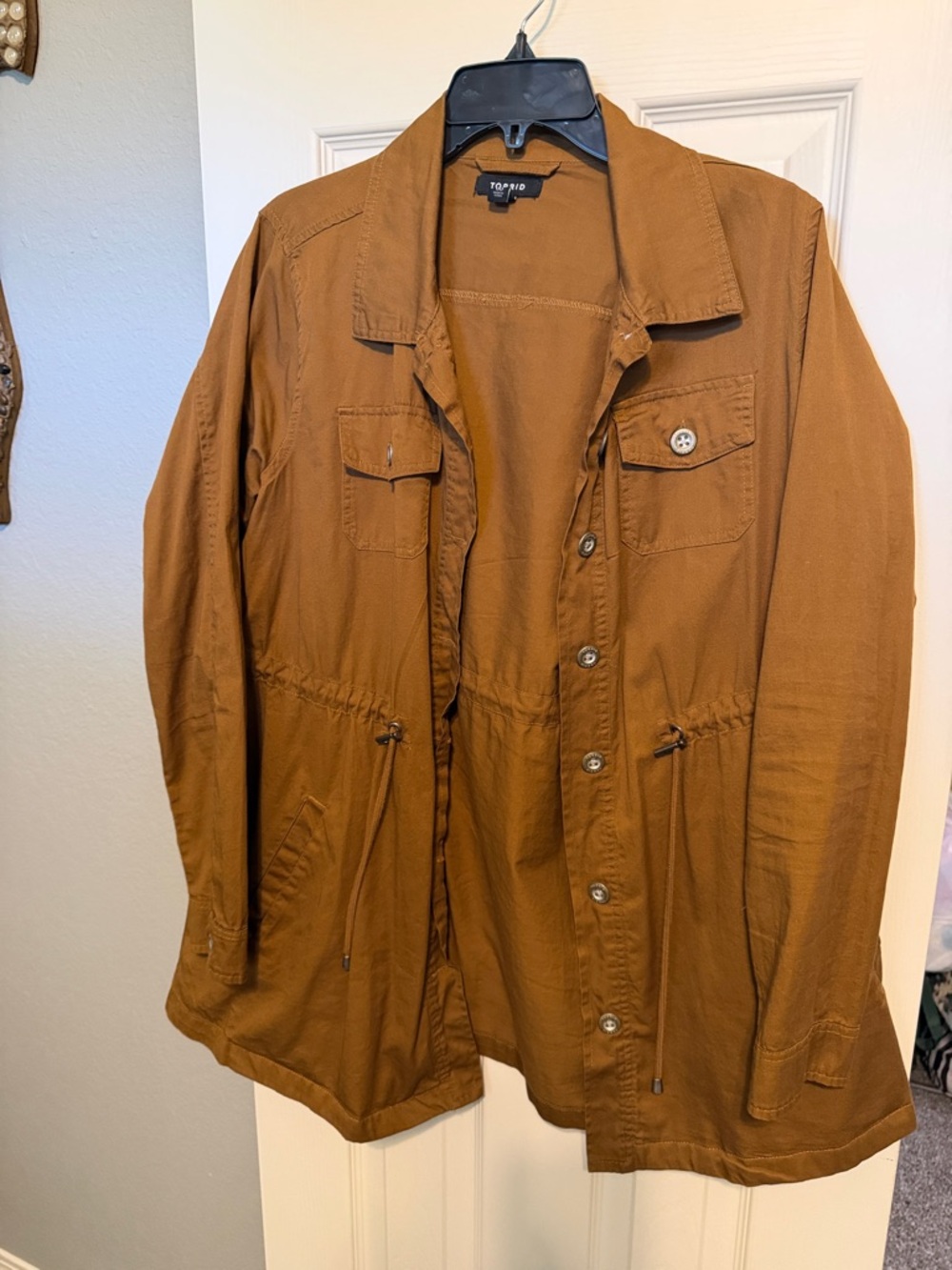 torrid rust-colored utility jacket
